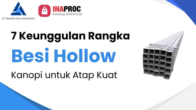 rangka besi hollow kanopi