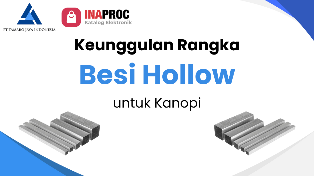 rangka besi hollow kanopi